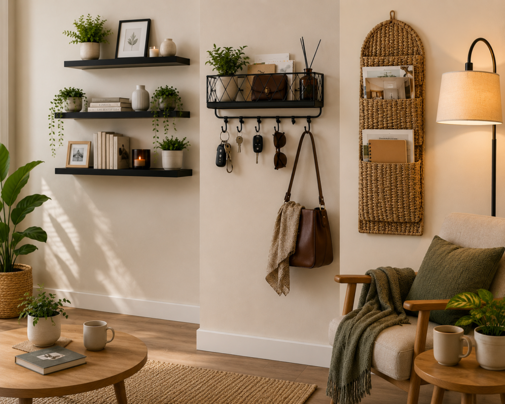 living room storage organisers